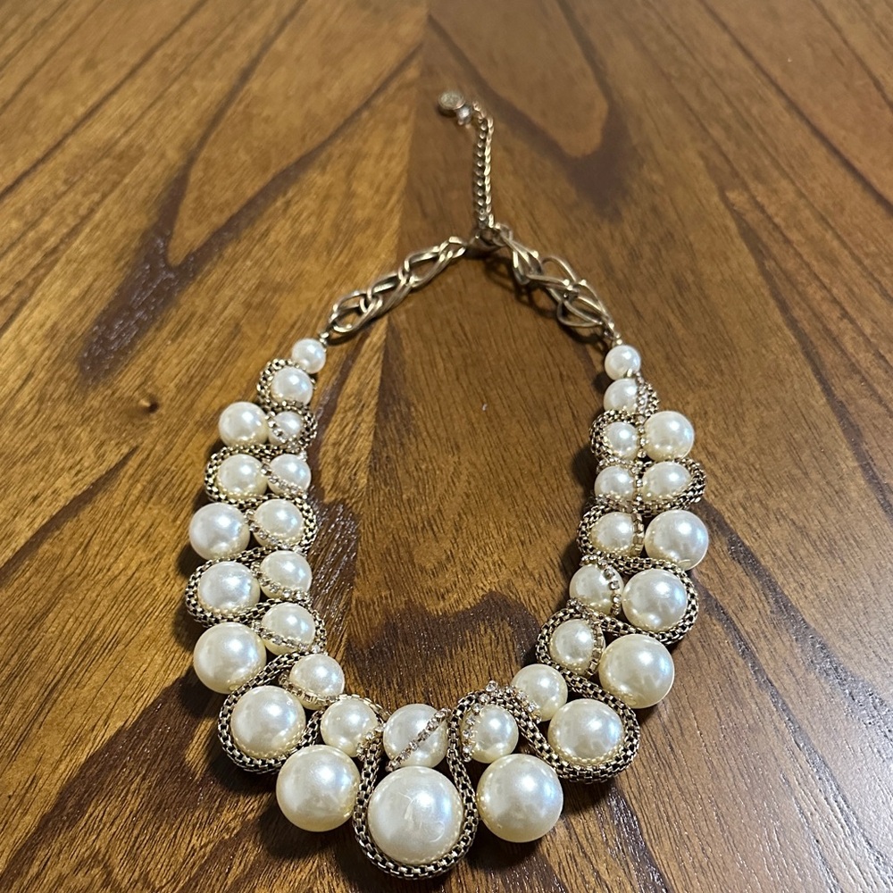 Simply Vera Wang Gold-Tone Pearl Statement Necklace - Women Jewelry